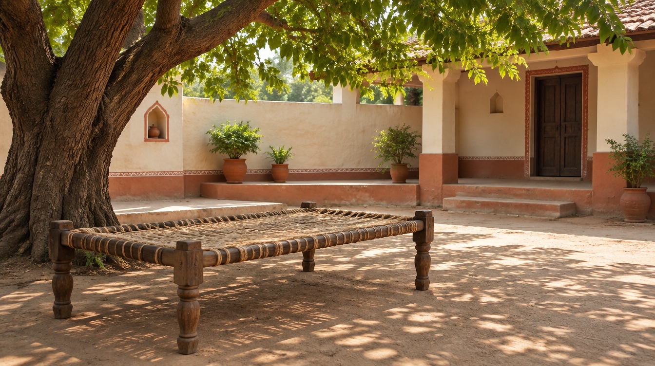 A quiet Indian interior in warm morning light.